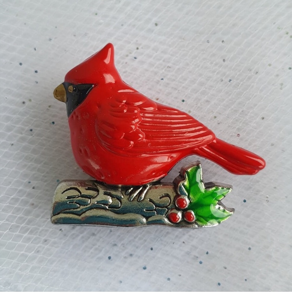 GANZ Mini Cardinal Visitor from Heaven Pocket Charm Memorial Red Bird Poem NWT